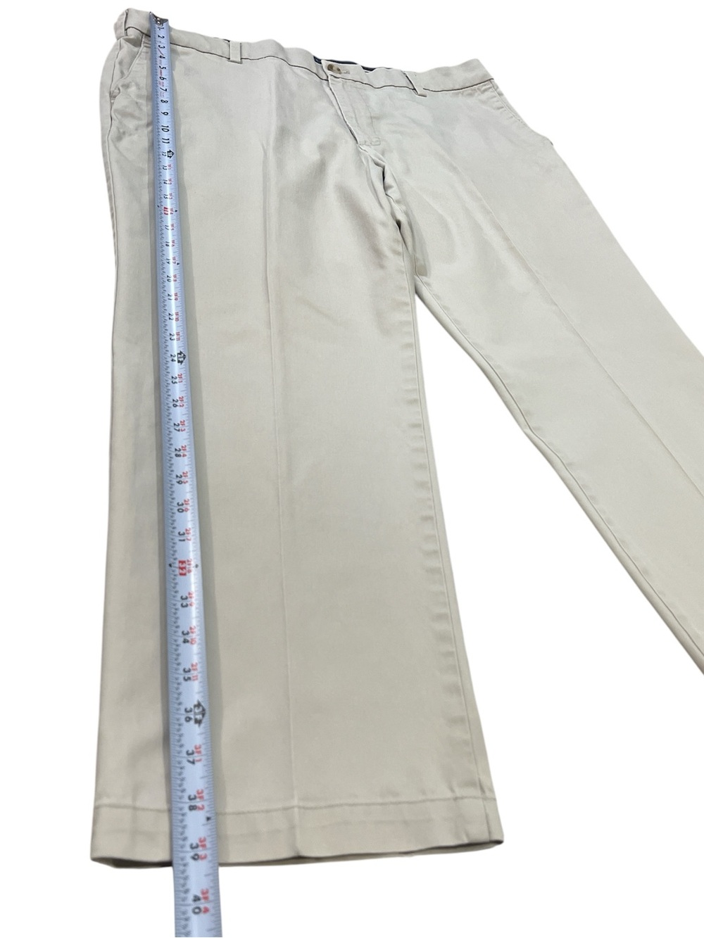 Dockers Mens Classic Fit Flex Comfort Chino Pants Color Beige Khaki, Size 40x29 - Picture 8 of 13
